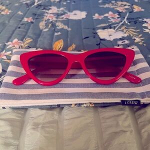 J.Crew Red Cat Eye Sunnies